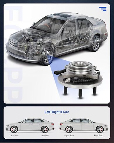 ECCPP Replacement For Wheel Bearing and Hub Assembly 2WD Only For Ford F-150 2009-2011 Professional Grade Wheel Hubs 6 Lugs W/ABS 515117x2 in Saudi Arabia