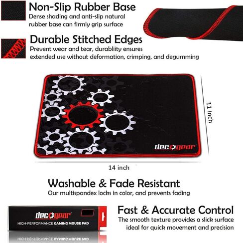 لوحة ماوس ألعاب كبيرة ممتدة من ديكو جير، مقاومة للماء وغير قابلة للانزلاق (12 بوصة × 32 بوصة) in Kuwait