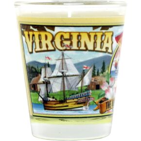 Virginia State Mural Shot Glass jks