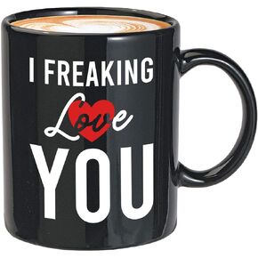 Valentine's Day Coffee Mug 15 oz, There Is No One Else I Would Rather Have Snoring Loud Funny Gift for Husband Wife Anniversary Relationship, Black