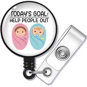 Sorry NICU Where Little Things Matter Badge Reel Retractable with Alligator Clip, Funny ID Badge Holder Gift for Labor Pediatric Nurses Doctor RN EN L&D OB Labor Delivery NICU Nurse