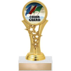 Crown Awards Color Guard Trophies, 5 1/2" Starbeam Color Guard Trophy, Engraving Included Prime