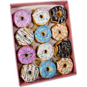 Kurt Adler Donut Ornament (Set of 12), 2.75-Inch