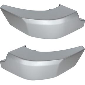 NewYall Silver Left and Right Rear Bumper End Caps