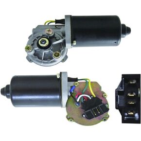 New Front Wiper Motor Compatible With 1989-1997 Chrysler Lebaron Dodge Caravan K Car Plymouth Voyager TC, Replaces Chrysler 4389132