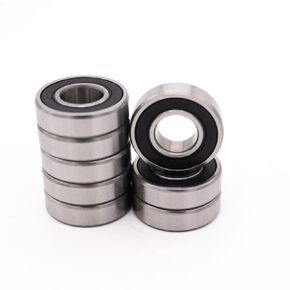 10PCS R8-2RS Double Rubber Sealed Roller Ball Bearing 1/2 x1-1/8 x5/16 Inch (12.6x28.5x8 mm) ABEC1 Precision Small Ball Bearing for Electric Motor, Wheels, Home Appliances, Garden Machinery