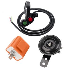 Universal Motorcycle 7/8" Multi-Function Turn Signal On Off Light Switch Flasher Horn Set for Honda Yamaha Motorcycle ATV Offroad