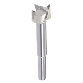 12mm Forstner Drill Bit, Tungsten Carbide 15/32" Forstner Bit with Round Shank for Wood Plastic Hole Drilling, Suitable for CNC, Electric Drill Machines &More