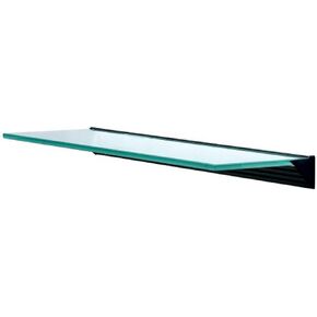 LTL Home Products Wallscapes Glacier Floating Glass Wall Shelf Kit, 8"X36", Clear