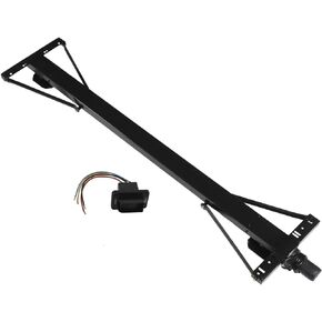 Rear Trailer Component Stabilizer Jack Kit Compatible with Lippert High-Speed RV Jack System with Waterproof Switch Kit,Up to 30" Extension,Black Replace# 298707