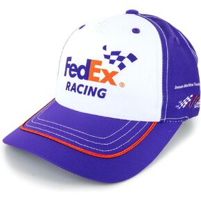 Denny Hamlin 2024 FedEx Uniform Pit Hat Purple/White