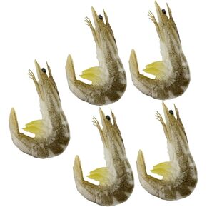 Abaodam 10 Pcs Artificial Shrimp Fake Fish Meat Desktop Decor Shrimp Models Crab Decor Mini Toy Simulated Shrimps Lobster Toy Shrimp Prop Ocean Animals Models Plastic Food Decorations PVC
