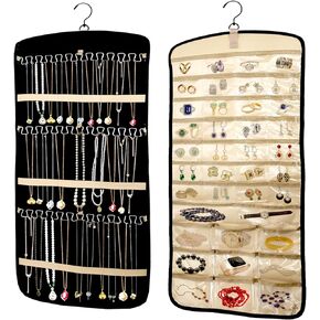 منظمات وتخزين المجوهرات المعلقة من SUSIN - منظم حلق معلق لباب الخزانة - حامل شماعة مجوهرات كبير لقلادة الخاتم in Kuwait