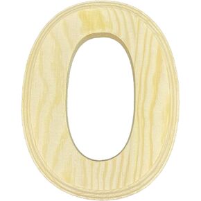 Pine Wood Beveled Wooden Alphabet Letters for Arts & Crafts, Decorations and DIY (L)