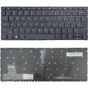 TLBTEK Backlight Laptop Keyboard Replacement Compatible with HP EliteBook X360 830 G5 830 G6 L40527-061 L40527-B31 series Laptop