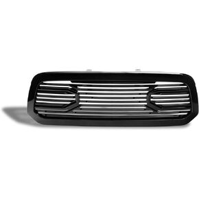 Armordillo USA 8721810 Big Horn Horizontal Style Front Hood Bumper Grille - Piano Black Fits 2013-2018 Ram 1500/2019-2022 1500 Classic