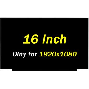 Replacement for N161HCA-EA3 N161HCA-EAC NV161FHM-N61 NV161FHM-N62 N161HCA-EA2 NV161FHM-N41 V3.0 M54732-001 1920x1080 30Pin 16.1" LCD Screen Laptop Display Panel (Only for Non-Touch Screen)