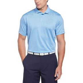 PGA TOUR Men's Space Dye Texture Short Sleeve Golf Polo Shirt