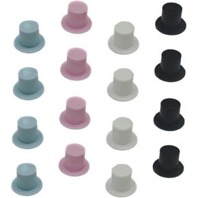 80 Pcs Mini Magician Hat Christmas Wine Bottle Covers Christmas Party Supplies Diy Mini Top Hat Mini Clown Hat Mini Top Hats for Crafts Small Color Hat Mini Hat Party Hat Miniature