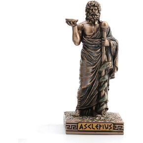 Veronese Design Asclepius Greek God of Medicine Resin Hand Painted Miniature Figurine