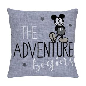 Disney Ariel Watercolor Wishes Pink and White Seashell Decorative Pillow