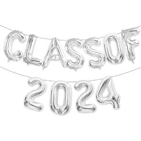Class of 2024 Balloons Black 16 Inch Class of 2024 Party Graduation Banner Decorations Class of 2024 Graduation Balloons Party Decorations
