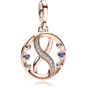 925 Sterling Silver Charms Bracelet Necklace Festive Mouse & Stocking Snowman Medallion Pendant Beads Camera Heart Map Compass Triple Charm Jewellery Gift for Women Girls at Christmas,Birthday