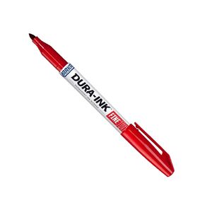 ماركال 96023 Dura-Ink 15 قلم حبر دائم مع طرف رصاصي رفيع، أسود (عبوة من 12 قطعة)