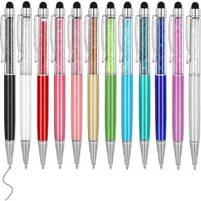 3.85'' Ballpoint Ink Pen Refills for Click Pens, 1 mm Medium Point Tip, (Refills-Black ink-10Pcs)