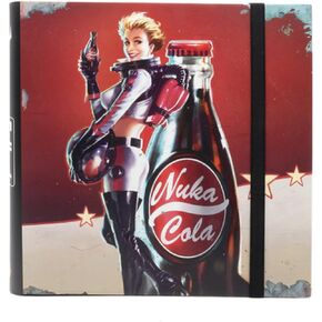 Ultra PRO - Fallout 12-Pocket PRO-Binder - Nuka Cola Pinup - للسحر: The Gathering، مجموعة بطاقات التداول ملحقات ألعاب Binder حل تخزين بطاقات البضائع in Kuwait