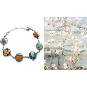 سوار فان جوخ آرت لينك (الزهور) وقماش تلميع المجوهرات in Kuwait