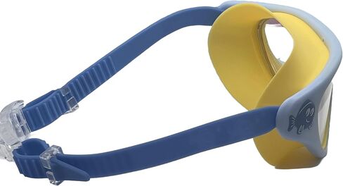 Kids Swimming Mask Anti-Fog UV Projection Mirrored Swim Goggles for Boys and Girls, One Size, Blue in Saudi Arabia