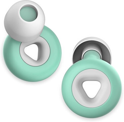 Ear Plugs for Sleeping Noise Cancelling, Reusable Hearing Protection in Flexible Silicone, Noise Cancelling Earplugs for Sleep - 6 Ear Tips in S/M/L, 25dB Noise Cancelling Green in Saudi Arabia