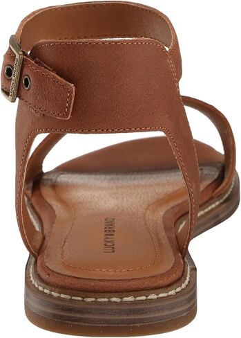 Lucky Brand Women's Kimaya Flat Sandal, Pinto, 7 in Saudi Arabia