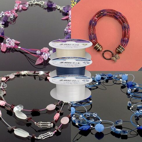 Soft Flex 49 Strand Trios Bead Stringing Wire - Medium 0.19 Diameter - Assorted Nylon Wire in Saudi Arabia