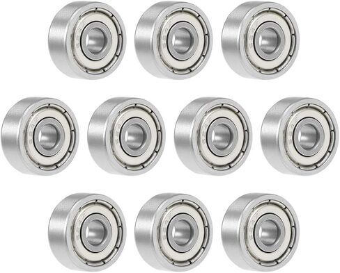 uxcell 629ZZ Deep Groove Ball Bearing Double Shield 629-2Z 80029, 9mm x 26mm x 8mm Chrome Steel Bearings (Pack of 10) in Saudi Arabia