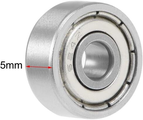 uxcell 629ZZ Deep Groove Ball Bearing Double Shield 629-2Z 80029, 9mm x 26mm x 8mm Chrome Steel Bearings (Pack of 10) in Saudi Arabia