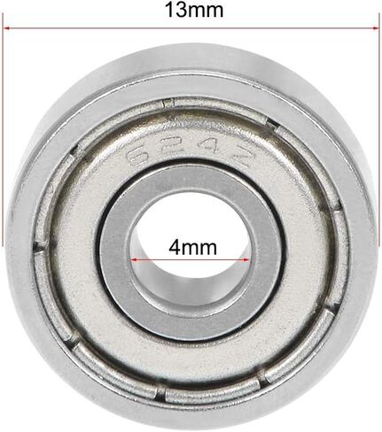 uxcell 629ZZ Deep Groove Ball Bearing Double Shield 629-2Z 80029, 9mm x 26mm x 8mm Chrome Steel Bearings (Pack of 10) in Saudi Arabia