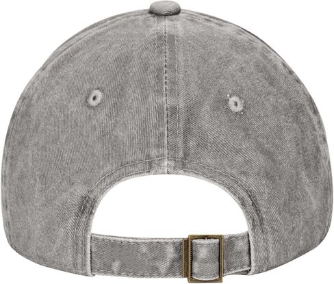 French Bulldog Dog Flower Distressed Adjustable Washed Denim Mens Dad Trucker Hat Baseball Ball Cap for Men in Kuwait