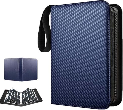 Card Binder for pokemon Cards,9-Pocket Card Binder,Card Binder with 50 Removable Sleeves Can Collection Fits 900 standard,DisplayStorage Carrying Case Gifts for Children in Saudi Arabia