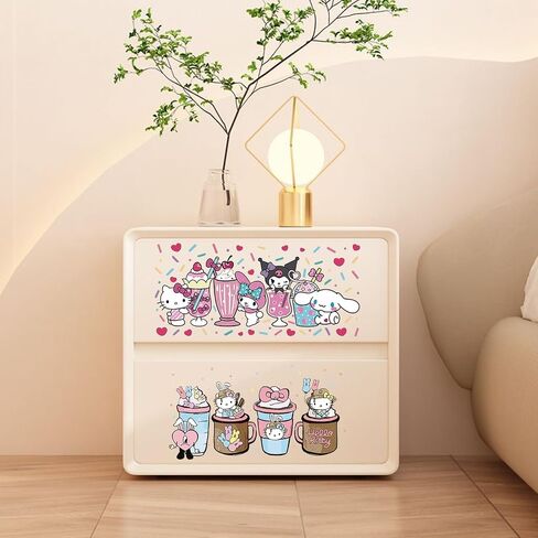 UV DTF Cup Wrap Transfer Stickers for Glass, 14 Sheet Cartoon Rub on Transfers for Crafting, UV DTF Transfer Waterproof Sticker for 16OZ Libbey Glass Cups Furniture Craft Wood DIY Crafts (Cute-B) in Saudi Arabia