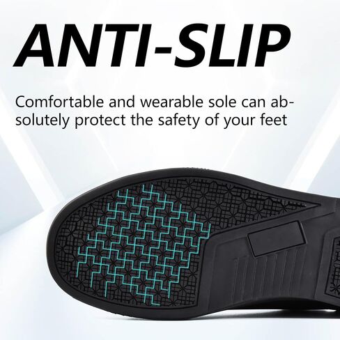 SUADEX Slip On Steel Toe Shoes for Men Women, Slip-on Work Safety Sneakers, Lightweight Comfortable Composite Toe Loafers, Indestructible Construction Shoes in Saudi Arabia