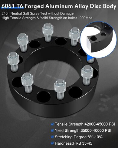 ECCPP 4PCS 50mm 2 inch Wheel Spacers 8x170 8 Lug 8x170mm to 8x170mm Billet for 2000-2005 for F-350 Super Duty F-250 Super Duty for Excursion Truck with 14x2 Studs in Saudi Arabia