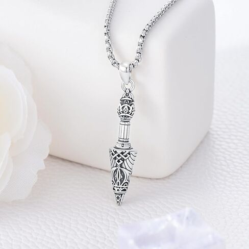 رأس السهم جرة قلادة للرماد 925 الفضة الاسترليني سلتيك رأس السهم الحرق قلادة قلادة رأس السهم التذكاري تذكار مجوهرات هدايا للرجال الأب in Kuwait