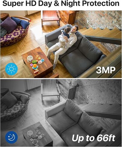 ZOSI 2K WiFi Indoor Security Camera,C611 Plug-in Baby Monitor/Nanny/Pet Cam with Phone app,Night Vision,2 Way Audio,Motion Detection,Cloud & SD Card Storage,Works with Alexa,24/7 Home Surveillance in Saudi Arabia