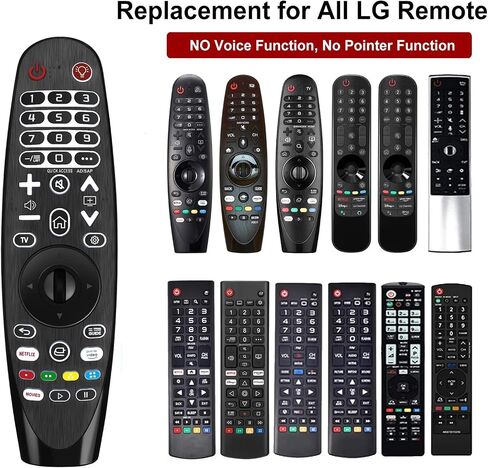 Replacement for LG TV Remote Control Compatible for All LG Smart TVs, Universal Backlit Remote Control Replacement for LG Magic and Infrared Remote in Saudi Arabia