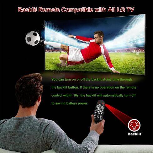 Replacement for LG TV Remote Control Compatible for All LG Smart TVs, Universal Backlit Remote Control Replacement for LG Magic and Infrared Remote in Saudi Arabia
