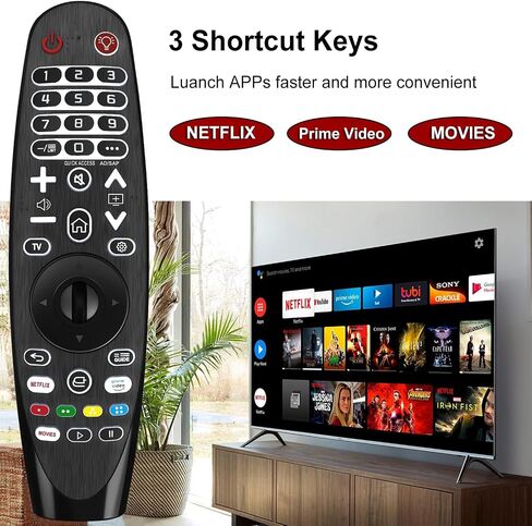 Replacement for LG TV Remote Control Compatible for All LG Smart TVs, Universal Backlit Remote Control Replacement for LG Magic and Infrared Remote in Saudi Arabia