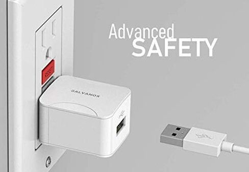 Galvanox iPhone Charger with Wall Plug (10W Single Port) MFi Apple Certified Lightning to USB Cable Charging Cord and Outlet Power Adapter for iPhone 7/8 Plus/X/XR/Xs/11/12/13/14 Plus/14 Pro Max in Saudi Arabia