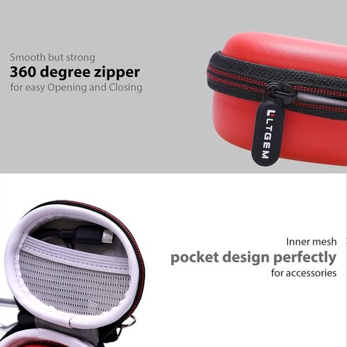 غطاء حماية صلب LTGEM لسماعات Beats Studio Buds/Buds+ وSony WF-1000XM4/1000XM5 - حقيبة تخزين واقية للسفر (أسود + رمادي) in Saudi Arabia